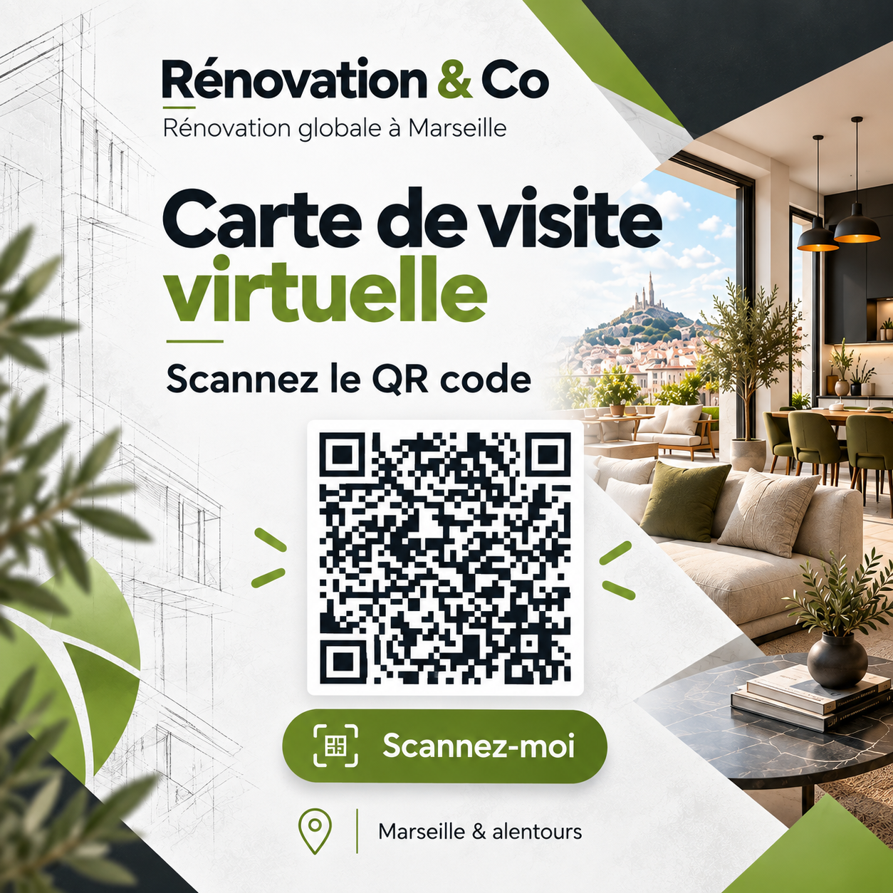 Carte de visite virtuelle de Rénovation & Co à Marseille – Renovation&co – 1/1