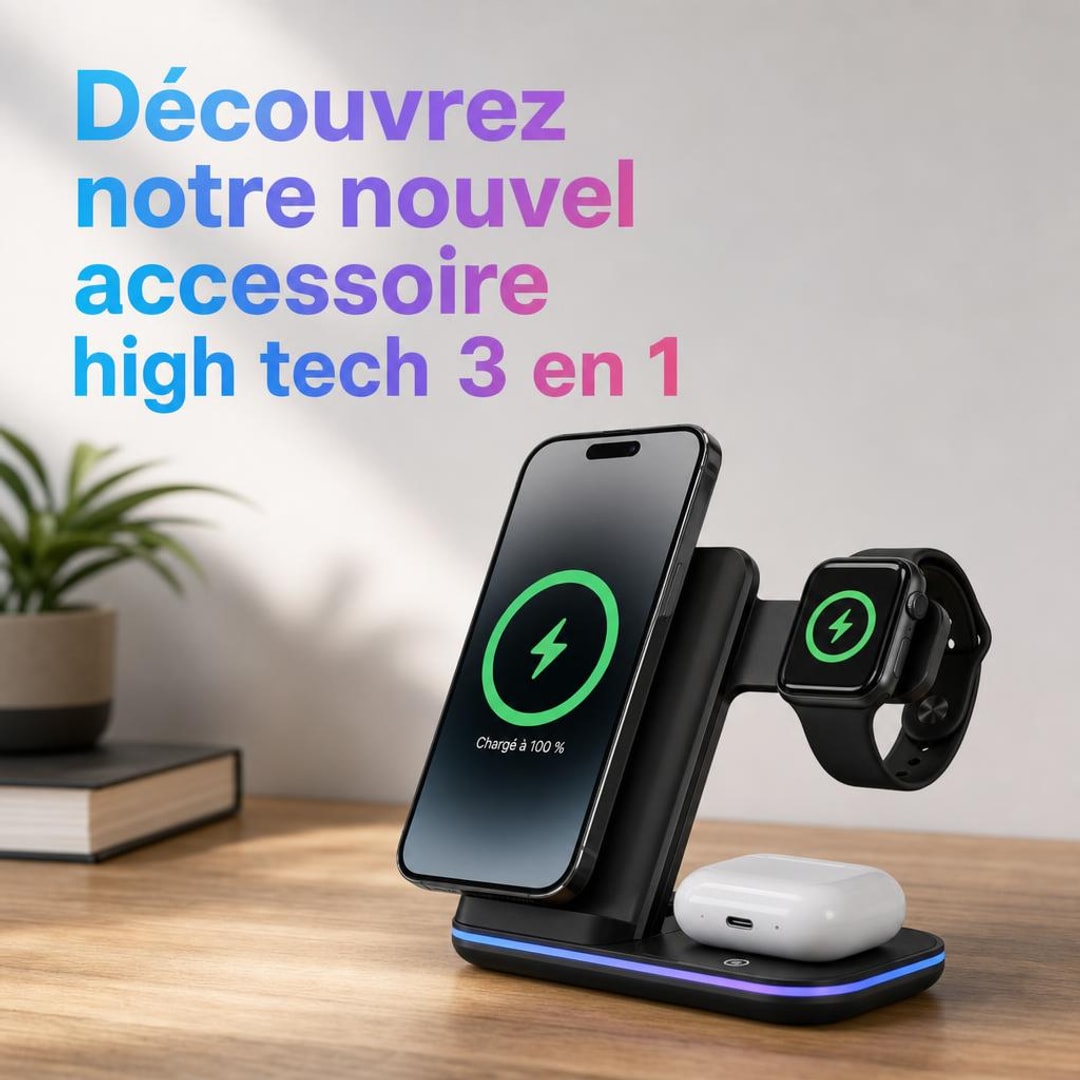 Chargeur 3 en 1 High Tech – Hightech